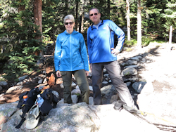 hiking attire modeled by Dale & Sheila
