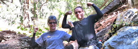 Arm sleeves in action Boyton Canyon